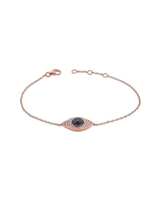 Sabrina Designs White 14k 0.32 Ct. Tw. Diamond & Gemstone Chain Bracelet