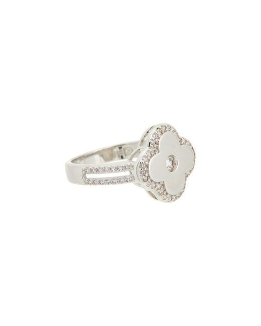 Juvell White Plated Cz Ring