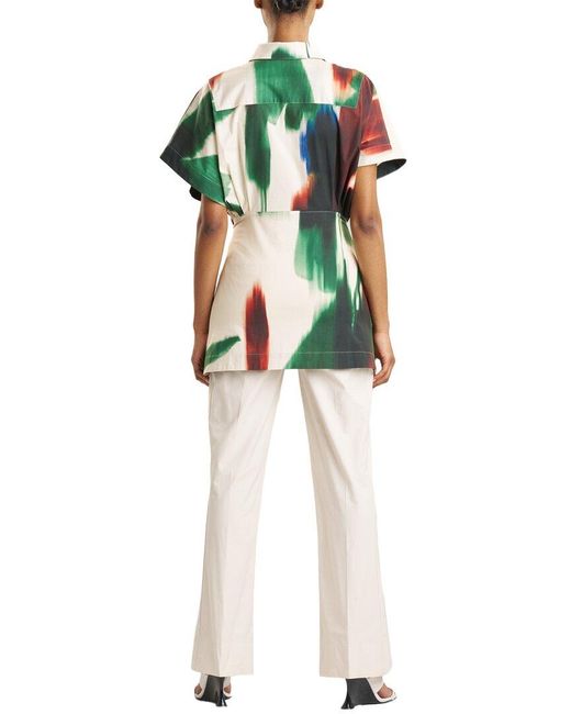 Natori Multicolor Kimono Wrap Shirt