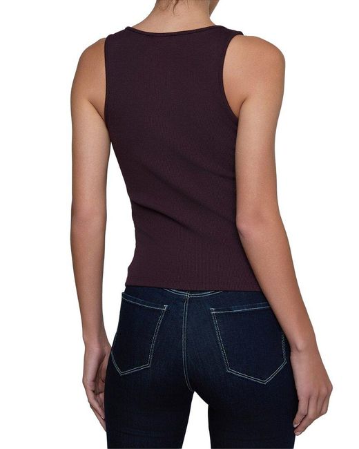 L'Agence Purple Adira Tank Top
