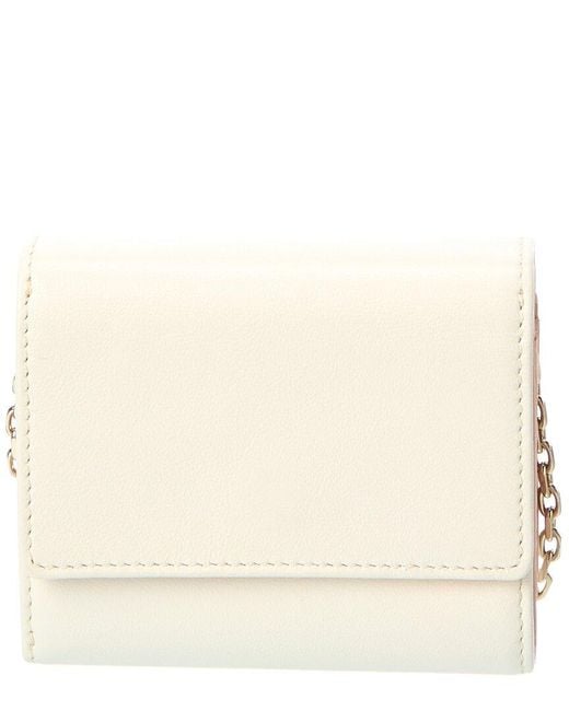 Roger Vivier Natural Leather Wallet On Chain