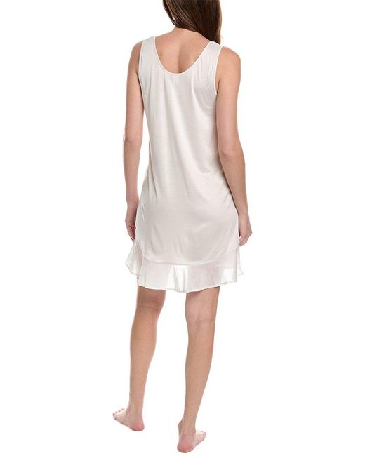 Hanro White Faye Tank Silk-blend Nightgown