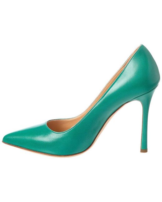 Sergio Rossi Green Leather Pump