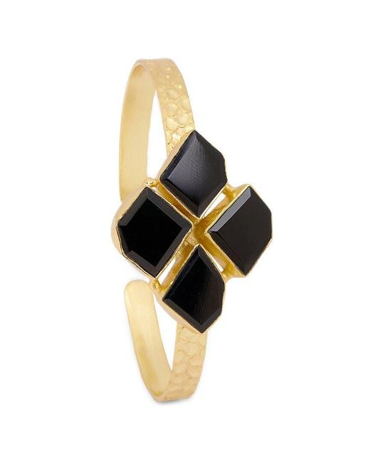 Saachi Multicolor Onyx Cuff Bracelet
