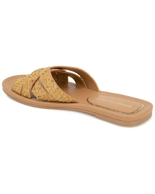 Kenneth Cole White Jula Raffia Flat