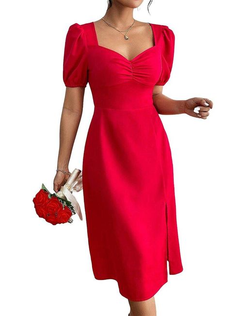 Nino Balcutti Red Midi Dress