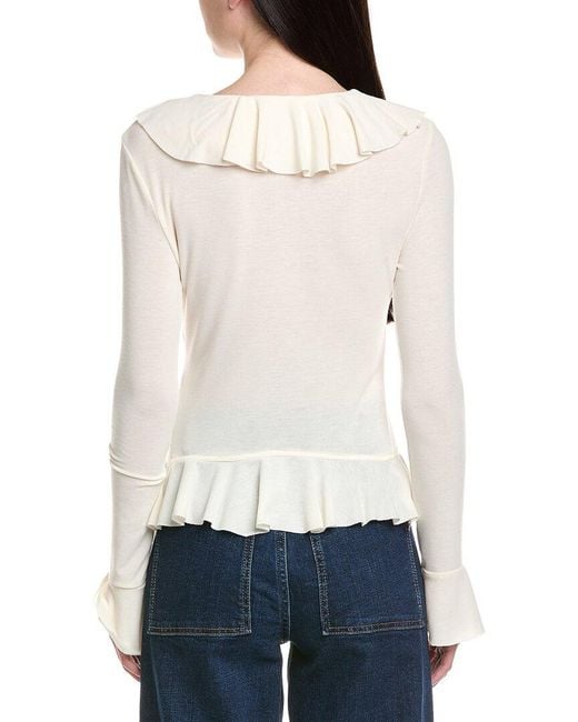 Madison Miles White Blouse
