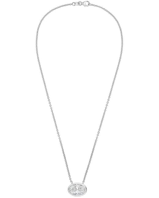 Diana M White Diana M. 14K 10.00 Ct. Tw. Lab-Grown Diamond Pendant Necklace