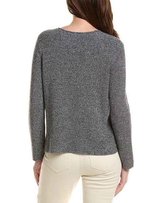 Eileen Fisher Gray Crewneck Sweater