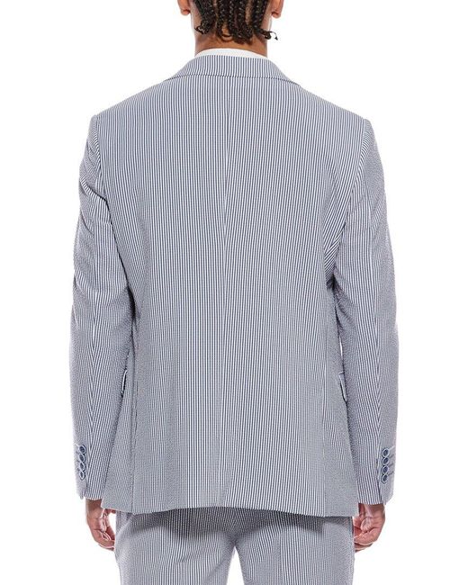 Scotch & Soda Gray Seersucker Sportcoat for men