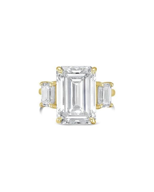 Diana M White Diana M. 14K 3.50 Ct. Tw. Lab-Grown Diamond Three-Stone Ring