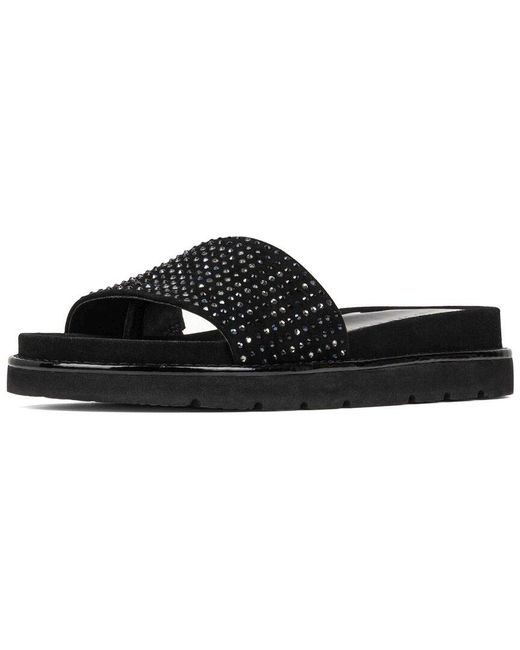 Donald J Pliner Black Joella Leather Sandal