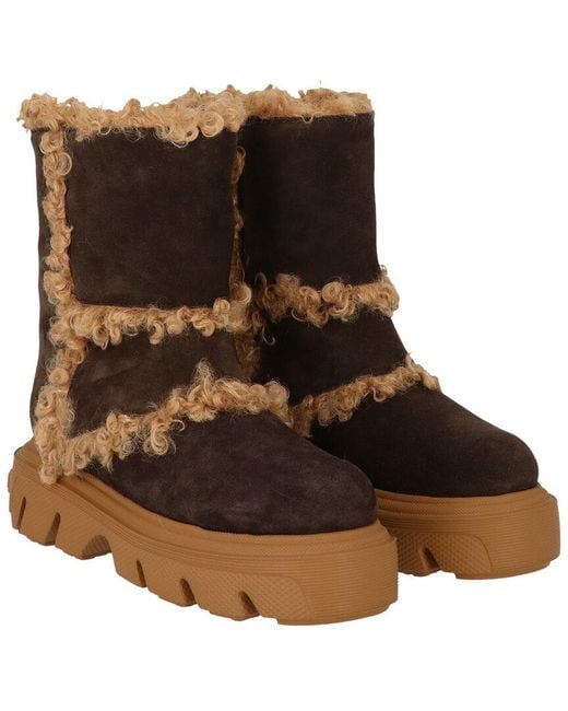 Casadei Brown Dolomiti Suede Boot