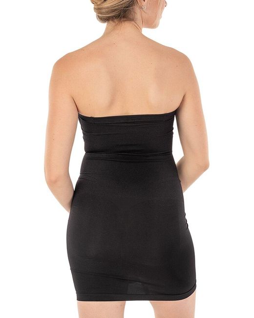 Body Beautiful Black Seamless Strapless Full Body Slip
