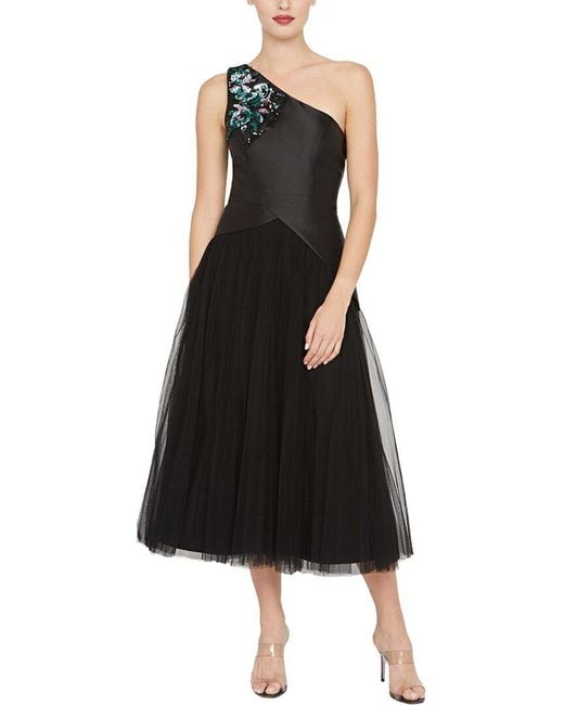 Kay Unger Black Annabeth Tea Length Dress