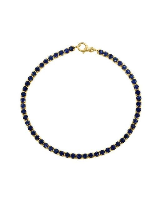 Effy Fine Jewelry Metallic 14K 5.86 Ct. Tw. Sapphire Bracelet