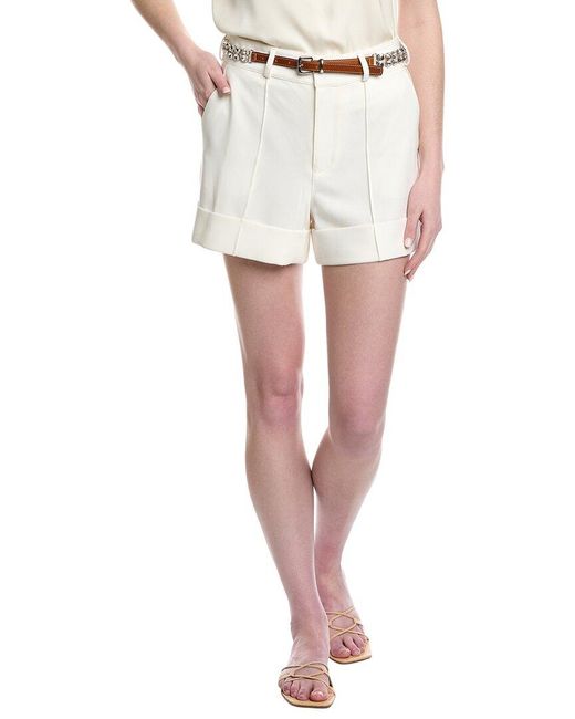 Cinq À Sept Natural Rhinestone Belt Ester Short