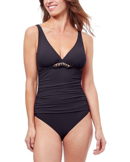 Gottex Blue Unchain My Heart D-cup One-piece