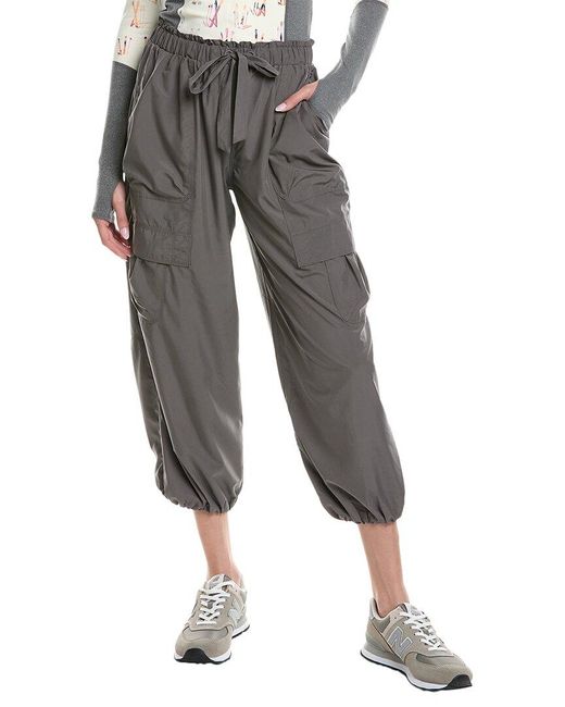 Free People Gray Down To Earth Pant