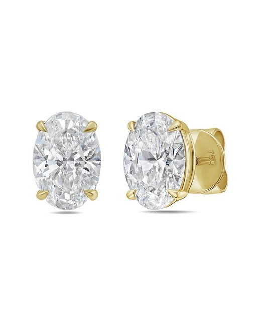 Diana M Metallic Diana M. 14K 8.00 Ct. Tw. Lab-Grown Diamond Earrings