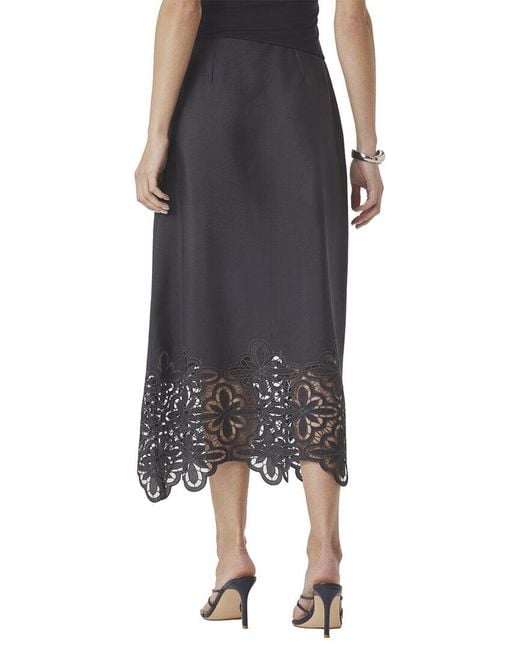 Splendid Black Pia Midi Skirt