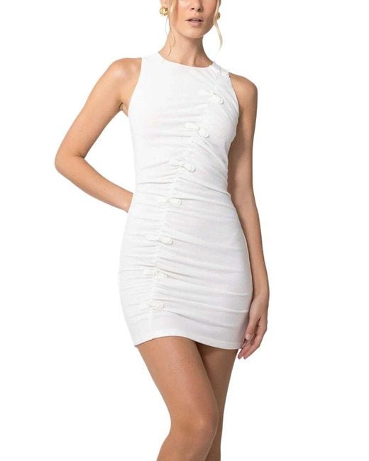SAU LEE White Dawson Dress