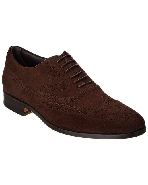 Tod's Brown Suede Derby for men