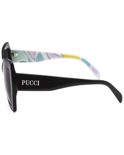 Emilio Pucci Black 58Mm Sunglasses