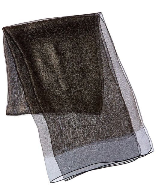 Saachi Black Glitz Silk Scarf