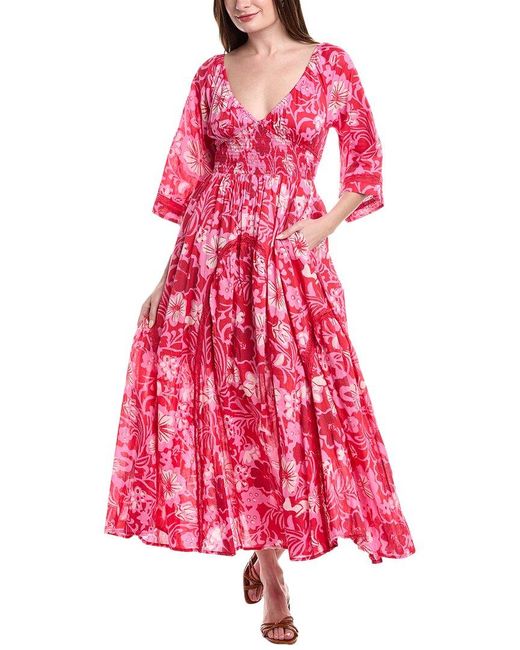 free people women's printed dixie maxi dress Free People Women's Printed Dixie Maxi Dress