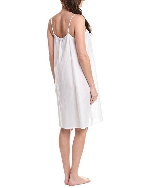 Hanro White Spaghetti Strap Night Dress