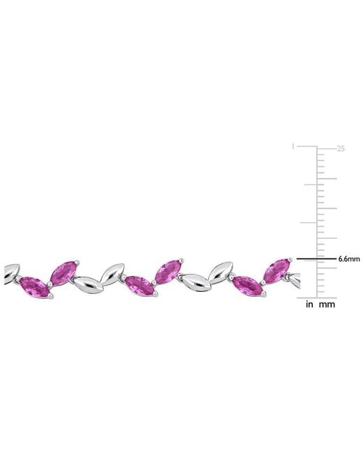 Rina Limor Pink 20.39 Ct. Tw. Lab-Grown Sapphire Necklace