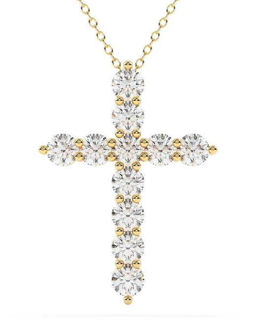 Diamond Select Cuts Metallic 14K 1.00 Ct. Tw. Diamond Pendant Necklace