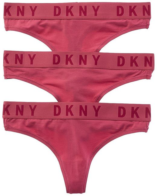 DKNY Red 3Pk Thong