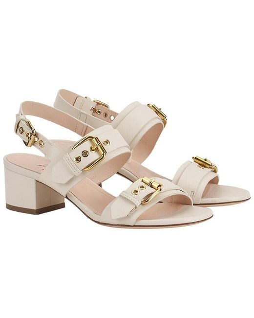 Agl Attilio Giusti Leombruni Metallic Lala Straps Leather Sandal