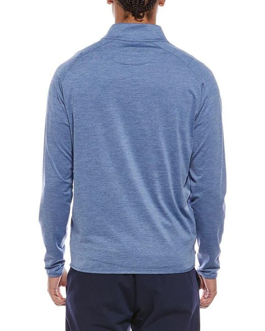Peter Millar Blue 1/4-Zip Pullover for men