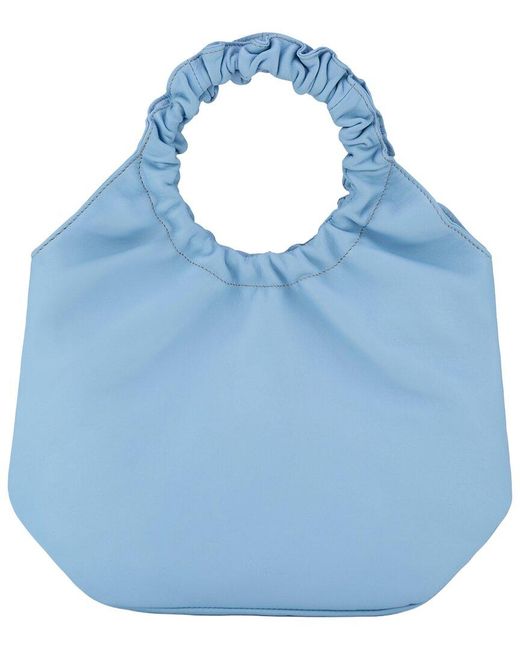 Agl Attilio Giusti Leombruni Blue Mini Gretty Leather Tote