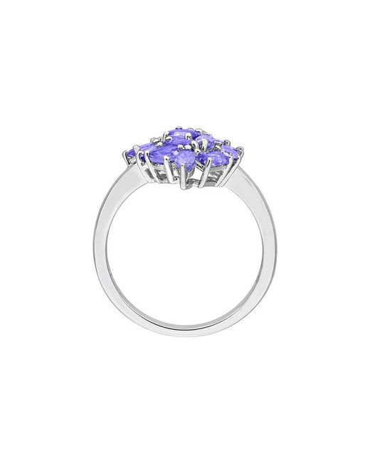 Rina Limor Blue 2.03 Ct. Tw. Tanzanite Cluster Cocktail Ring