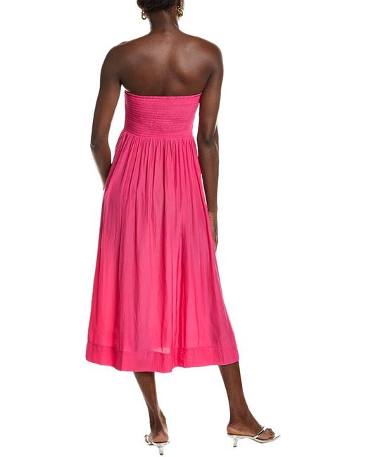 Ramy Brook Pink Blair Midi Dress