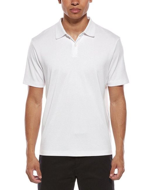 Theory White Kayser Polo Shirt for men