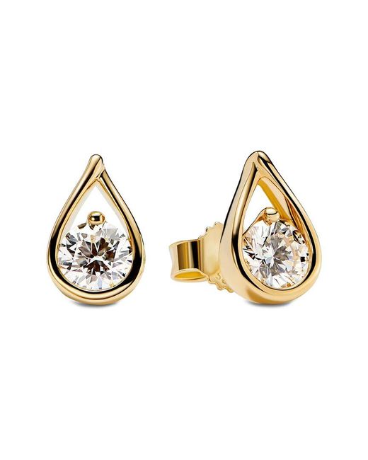 Pandora Metallic Infinite 14K.00 Ct. Tw. Lab-Grown Diamond Earring