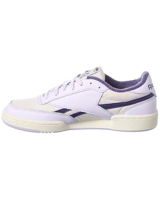 Reebok White Club C Revenge Ii Canvas & Leather Sneaker