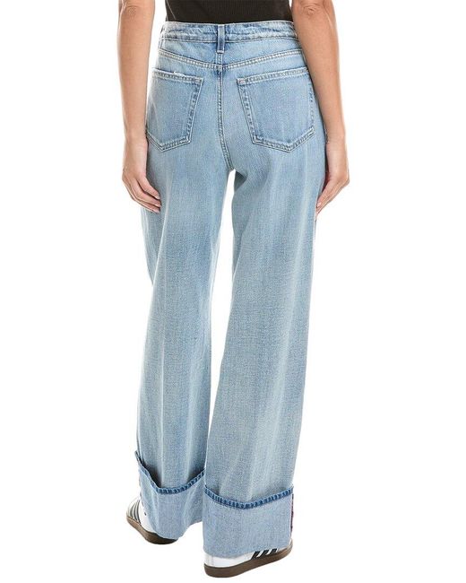 L'Agence Blue Miley Ultra High-Rise Emerson Wide Leg Jean