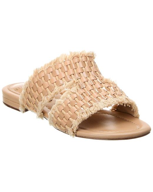 Alexandre Birman Natural Kate Leather Sandal