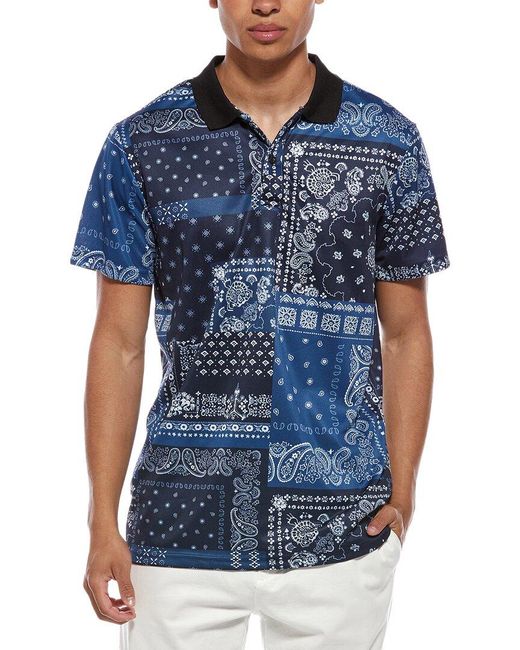 American Stitch Blue Polo Shirt for men