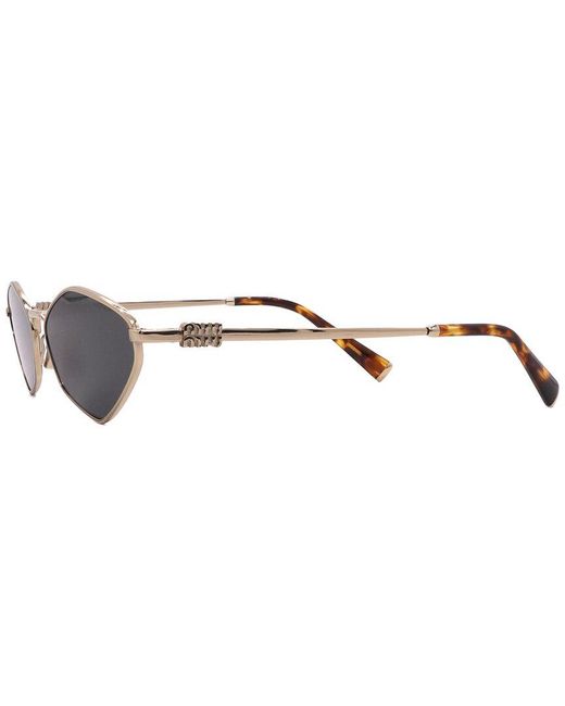 Miu Miu Metallic Mu 56Zs 56Mm Sunglasses for men