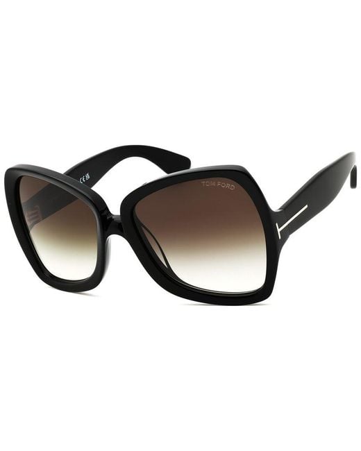 Tom Ford Black Ft1222 60Mm Sunglasses
