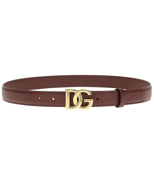 Dolce & Gabbana Brown Leather Belt