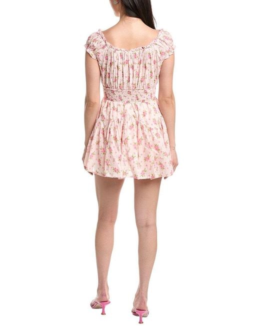 IPPONELLI Pink Short Sleeve Mini Dress