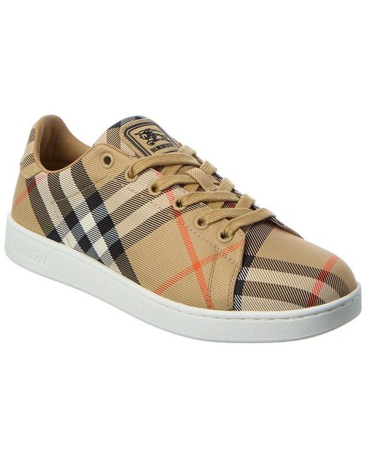 Burberry Natural Check Canvas Sneaker
